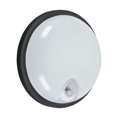 LED PIR senzor, 15 W, crna