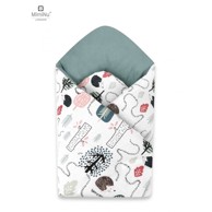 MIMINU Jastuk dekica za nošenje novorođenčeta, Ježić, mint