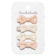 ROCKAHULA Špangice za kosu Flora Linen Mini Bow 5277