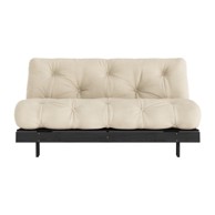 KARUP DESIGN Bež sklopiva sofa 160 cm Roots Black Night, 160x105x85 cm