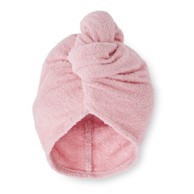 CATHERINE LANSFIELD Ružičasti brzosušeći pamučni ručnici za kosu u setu 2 kom 20x13 cm Quick Dry