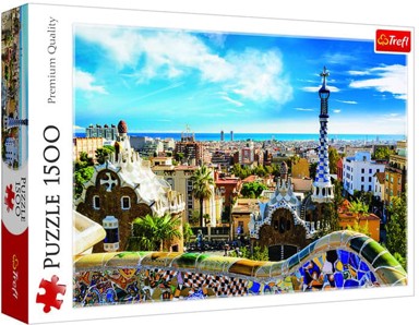 TREFL Puzzle Park Güell, Barcelona, 1500 dijelova, 85x58 cm