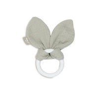 JOLLEIN Silikonska grickalica za zube Bunny Ears, 0 m+, Olive Green