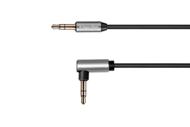 SLOMART Kabel 3,5 mm kutni na 3,5 mm ravni, opružni, 1,8 m