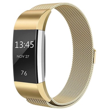 B-STRAP Milanese (Large) remen za Fitbit Charge 2, gold