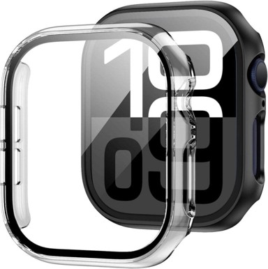 TECH-PROTECT Kućište Defense360 za Apple Watch 10, 46 mm, kaljeno staklo, prozirno