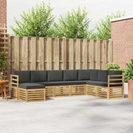 Set vanjskih sofa, 8 pcs, 304 x 185,5 x 73 cm, bijela i antracit