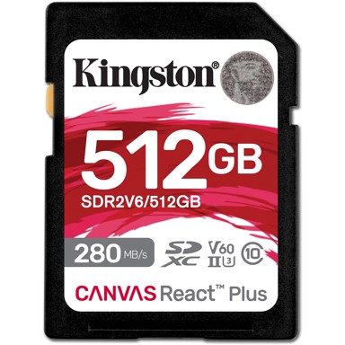 KINGSTON Memorijska kartica Canvas React Plus SDXC, 512 GB
