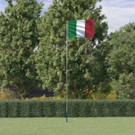 Zastava s jarbolom, aluminij, 5.55 m, talijanska