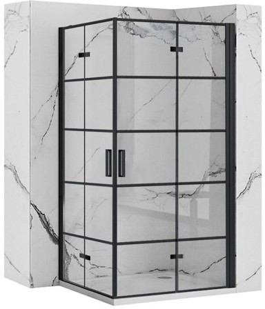 REA Tuš kabina Molier Double 80x90, crna