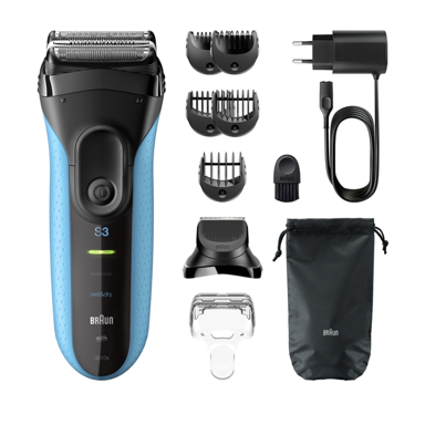 BRAUN Brijaći aparat Series 3 3010BT, Wet&Dry, crna/plava