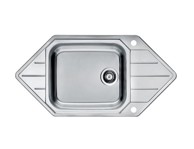 ALVEUS Sudoper Praktik 130, kutni, saten