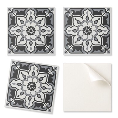 Coloray samolepive vinilne pločice s cvjetnim uzorkom i ornamentima za predsoblje 4 x 50 x 50 cm