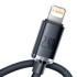 BASEUS Kabel Crystal Shine USB Type-A na Lightning 2.4A 2m (CAJY000101), crni