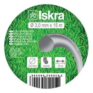 ISKRA Nit za kosilicu, 3.0 mm, 15 m, okrugla
