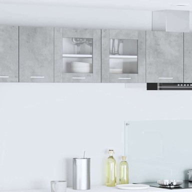 Viseći ormarić zidne Riga 80 x 31 x 40 cm, betonski sivi, bijeli