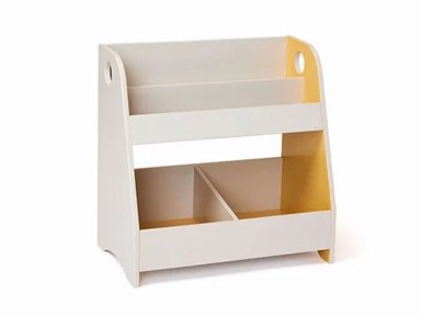 KIDS CONCEPT Dječja biblioteka i polica 2u1, siva