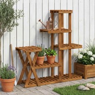 Stalak za biljke 95 x 25 x 101,5 cm, prirodni