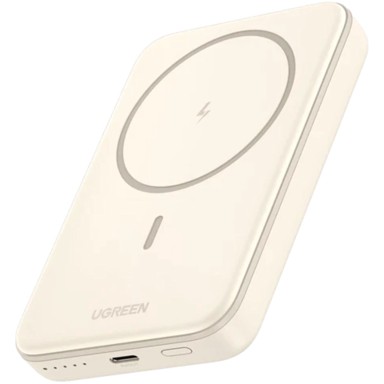 UGREEN Powerbank prijenosni punjač Mini bežični 5000mAh 15W MagSafe bijeli