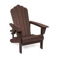 BONAMI SELECTION Smeđa plastična vrtna fotelja Adirondack