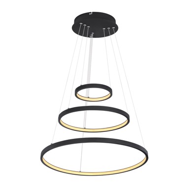 GLOBO LIGHTING Visilica LED Ralph 57W 3100lm, 3000K 51x120 cm, crna