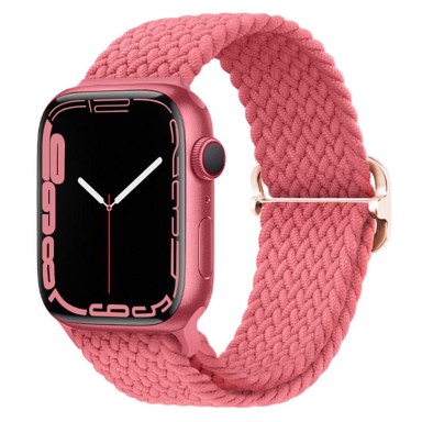 B-STRAP Elastic Nylon remen za Apple Watch 42/44/45mm, bright pink