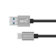 KRUGER&MATZ Kabel USB na USB-C, 10 gbps, 1 m