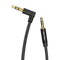 VENTION Audio AUX kabel, BAKBF-T, 3.5mm na 90° 3.5mm, 1m, crni