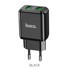 HOCO Zidni punjač Charmer N6, 2x USB-A, QC3.0, 18W, 3A, crni