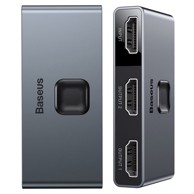 BASEUS Razdjelnik HDMI CAHUB-BC0G, 2x HDMI, 4K, 30Hz, sivi