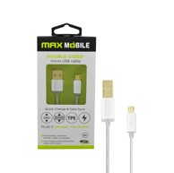 MAXMOBILE Micro USB kabel srebrni, 2m