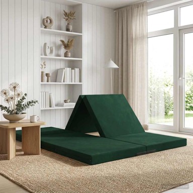 Sofa na razvlačenje, 140 x 67 x 45 cm, tamnozelena