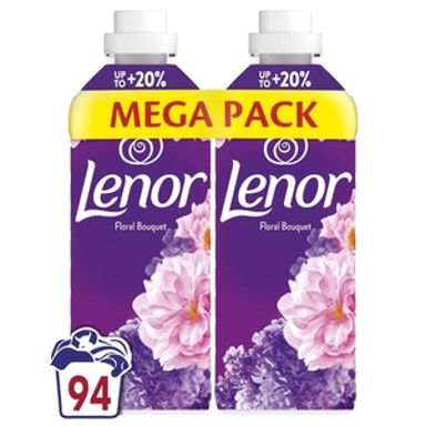 LENOR Omekšivač za rublje, Floral Premium, 987 ml, 2 kom