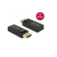 DELOCK Adapter DisplayPort (M) na HDMI-A (Ž), 4K aktiv, crni