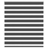 Zavjesa zebra crna 125x150 cm širina tkanine 120,9 cm poliester
