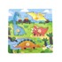 VIGA Puzzle s ručkama, dinosauri 44596