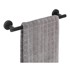 WENKO Mat crni zidni držač za ručnike od nehrđajućeg čelika Bosio
