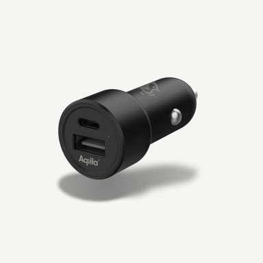 AQIILA Auto punjač Chargerbird cc2, ​​USB-C + USB-A 