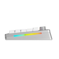 GLORIOUS Gaming tipkovnica GMMK 3 PRO 75% Prebuilt, bežična, srebrna