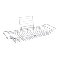 PT LIVING Podesivi metalni stalak za kadu u srebrnoj boji Tub, 61-86 cm