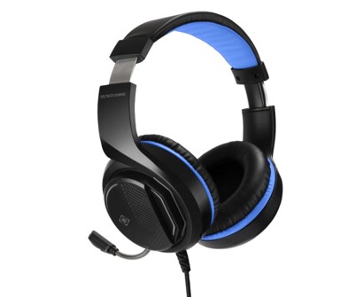 DELTACO Gaming slušalice za Playstation 5, 2m, crno-plave
