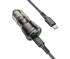 BOROFONE Auto punjač BZ325, USB-C 20 W, USB-A 18 W, PD 38 W, QC 3.0, USB-C na USB-C kabel, 1 m, crna