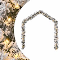 Božićna girlanda s LED svjetlima zelena 5 m PVC