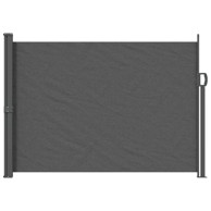 Retraktabilna bočna tenda, 140 cm, 100% poliester, željezo i čelik, antracit