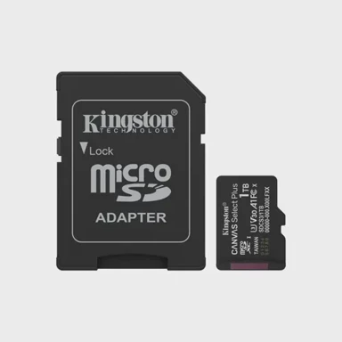KINGSTON Memorijska kartica microSDXC Canvas Select Plus Gen3, 1TB, 150MB/s, A1, s adapterom