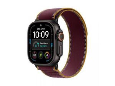 APPLE Pametni sat Watch Ultra 4, GPS + Cellular, 49 mm, kućište od crnog titana, remen Trail Loop Burgundy M/L, MJC44PM/A
