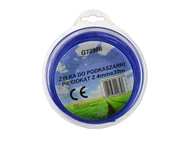 Rezna struna za trimer, šesterokutna, 2,4 mm, 30 m