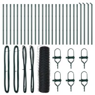 Šesterokutna ograda, 0.4x50 m, čelik, siva