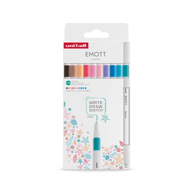 UNI Marker Emott (0.4) Pastel boje 