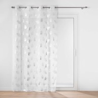 DOUCEUR D'INTÉRIEUR Bijela/u srebrnoj boji prozirna zavjesa 140x280 cm Edelia